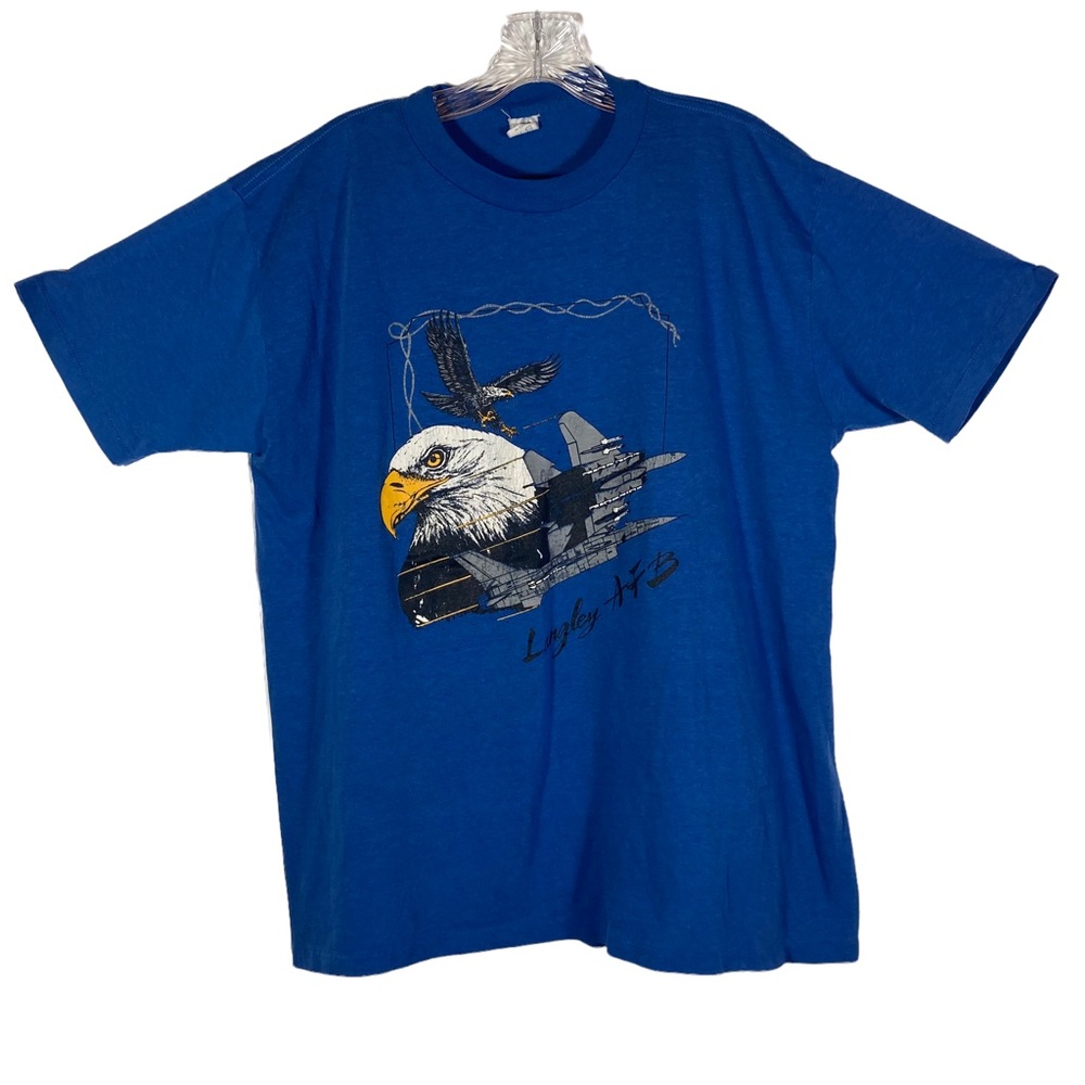 Langley AFB Vintage tshirt. Size Large